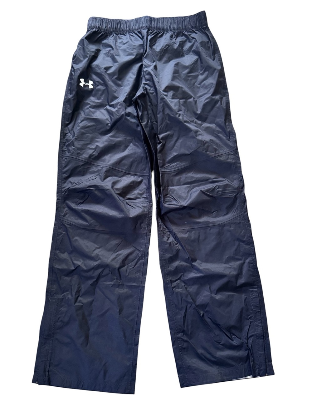 Under Armour Storm Rain Pants Mens Medium Full Zip Waterproof Black